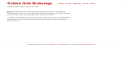 Desktop Screenshot of goldengatebrokerage.com